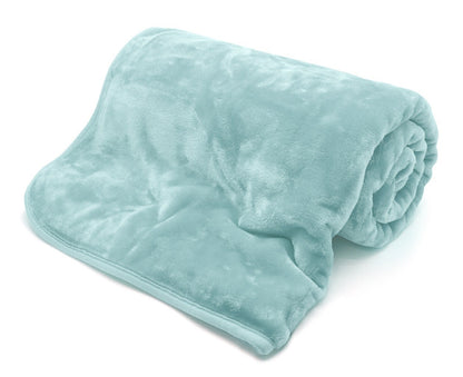 Plain Mink Throws Faux Fur Sofa Bed Warm Cuddle Blanket & Cushion Cover Beddings