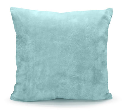 Plain Mink Throws Faux Fur Sofa Bed Warm Cuddle Blanket & Cushion Cover Beddings