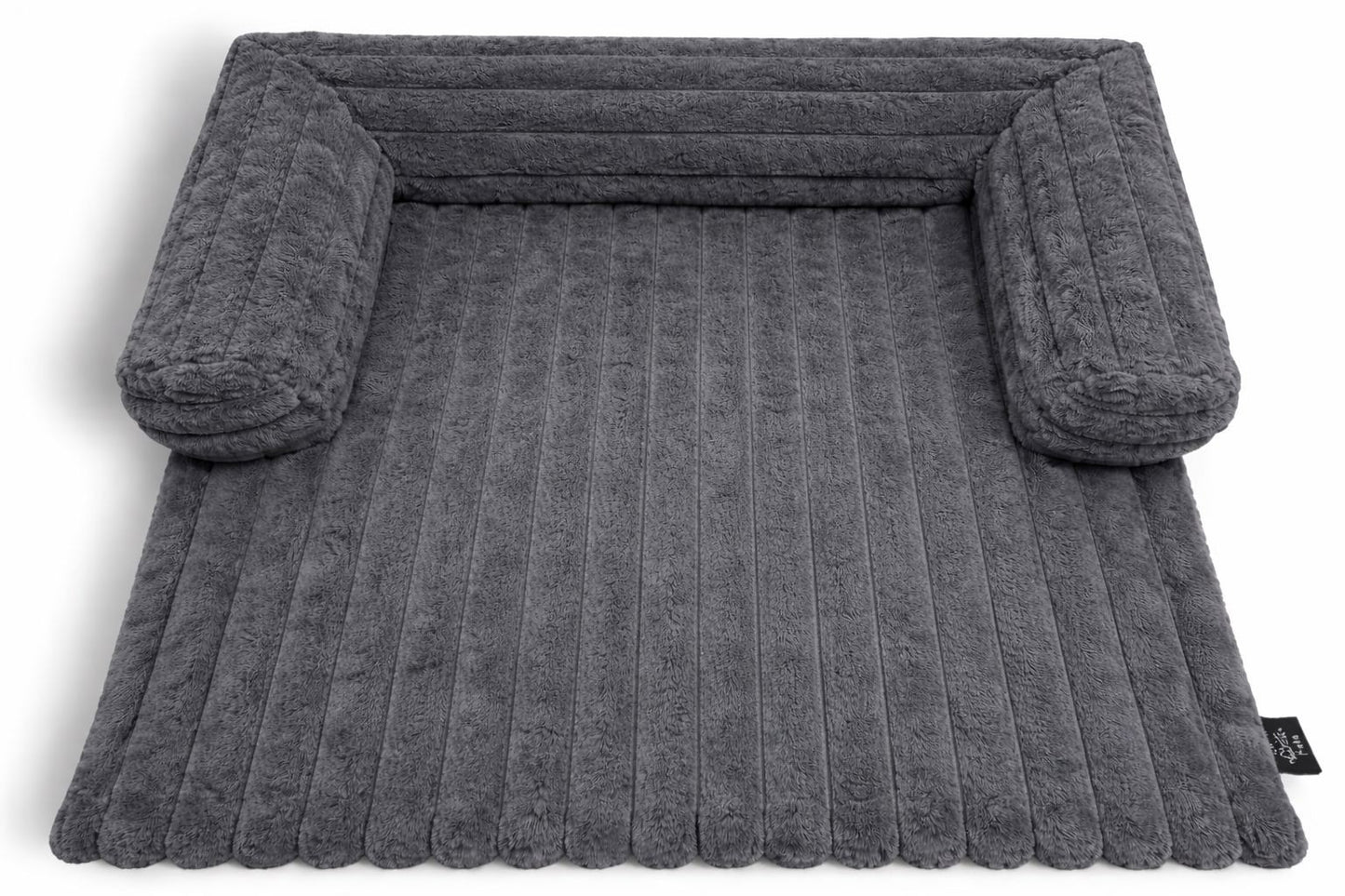 Luxuriously Soft Square Cord Pet Cushion Waterproof Non Slip Ribbed Plush Sofa