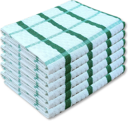 Pack Of 6-12 Terry 100% Cotton Tea Towels Set Dish Cloth Kitchen Cleaning Drying