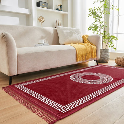 Greek Long Hallway Runner Rug Non Slip Bedroom Carpet Washable Kitchen Floor Mat