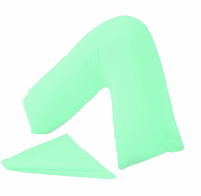 V Shaped Pillow and Case Cover Orthopedic V-Neck Nursing Pregnancy Baby Support