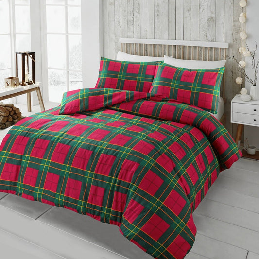 Flannelette Duvet Cover 100% Brushed Cotton Thermal Quilt Bedding Set Pillowcase