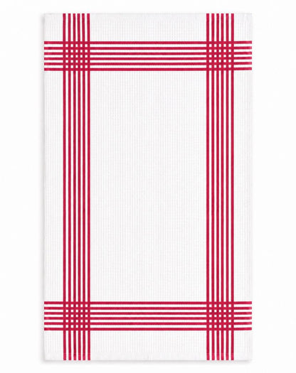 8 PCS 100% COTTON  WAFFLE  TEA TOWELS KITCHEN TOWEL CHECK DESIGN HIGH ABSORBER