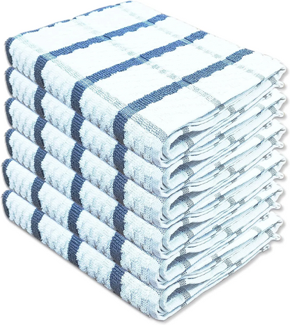 Pack Of 6-12 Terry 100% Cotton Tea Towels Set Dish Cloth Kitchen Cleaning Drying