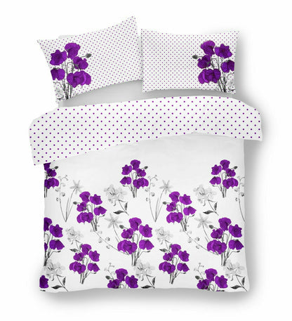 Floral Poppy Bedding Duvet Cover Quilt Set Pillow Cover Single Double King Sizes