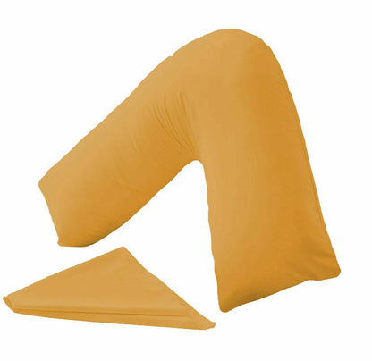 V Shaped Pillow and Case Cover Orthopedic V-Neck Nursing Pregnancy Baby Support