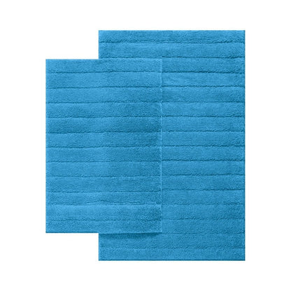 Cleo ultra plush bath mat set shown in all six colours