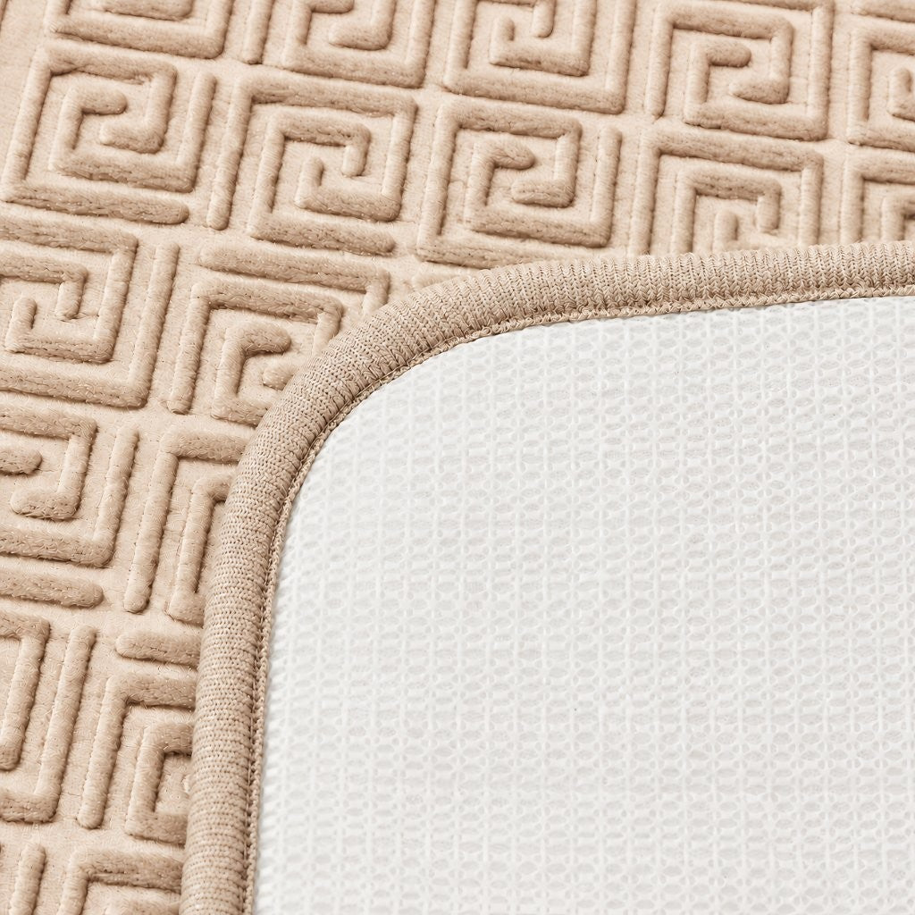 Memory foam bath mat set colour range in seven shades