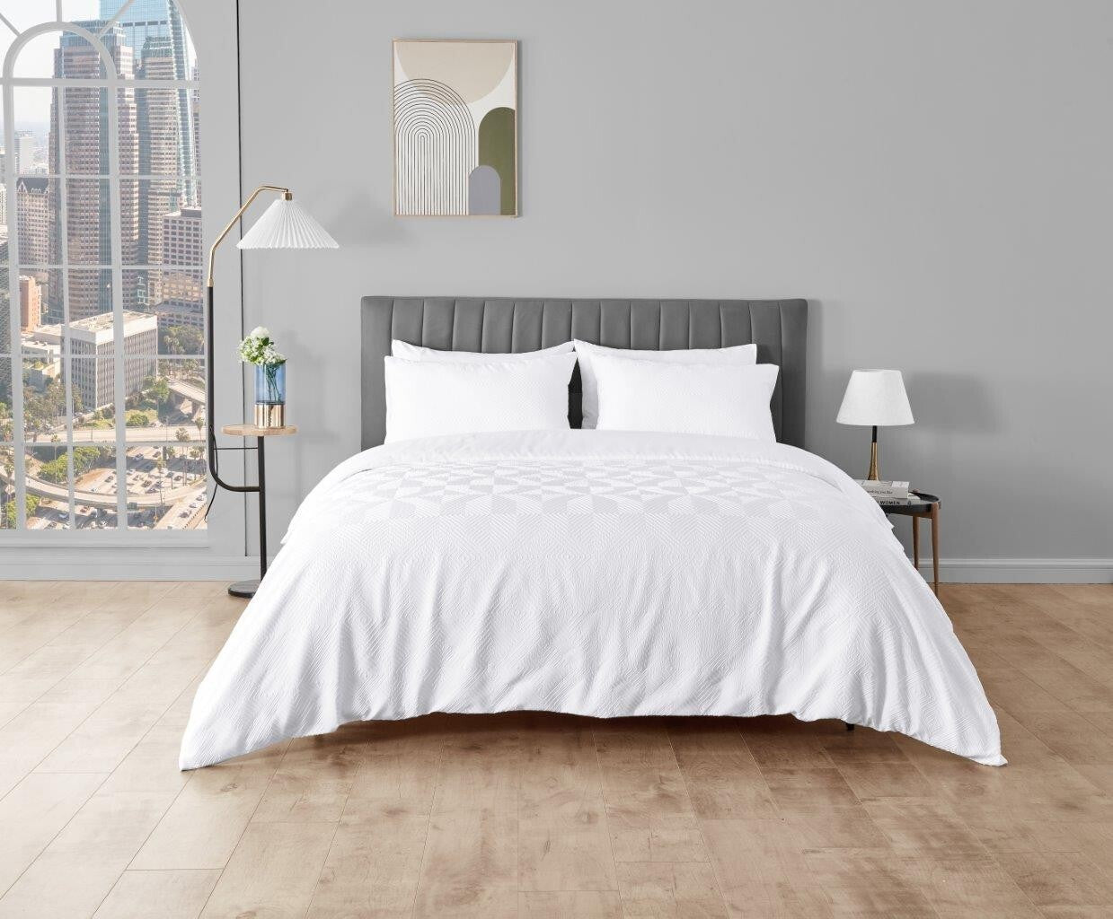 Luxury Geometric Bedding Duvet Quilt Cover Bedding Set Single Double King Size