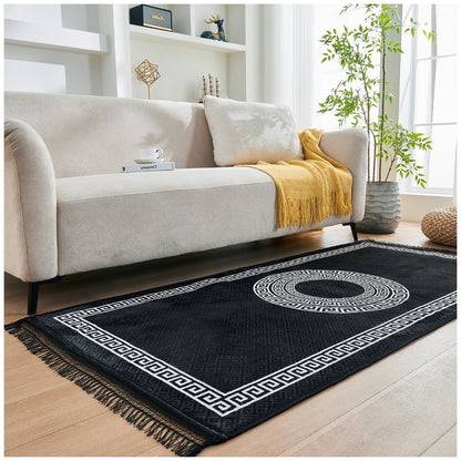 Greek Long Hallway Runner Rug Non Slip Bedroom Carpet Washable Kitchen Floor Mat