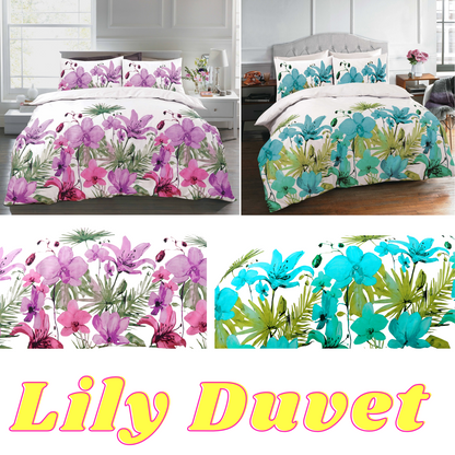 New Lily Poly cotton Duvet Cover Set Bedding Set Quilt Cover With Pillowcases