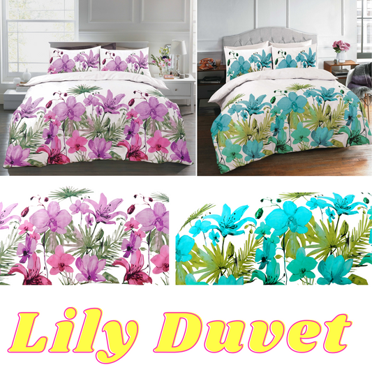 New Lily Poly cotton Duvet Cover Set Bedding Set Quilt Cover With Pillowcases