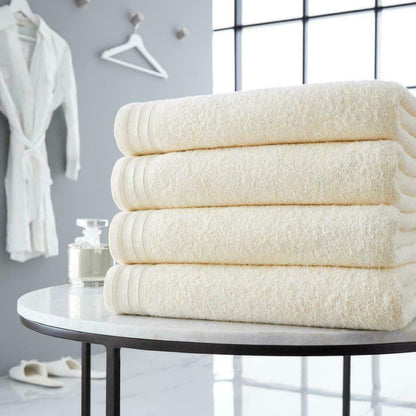 4pc Towel Bale Set Luxury Egyptian Combed Cotton Bath Hand Face Bathroom Towels