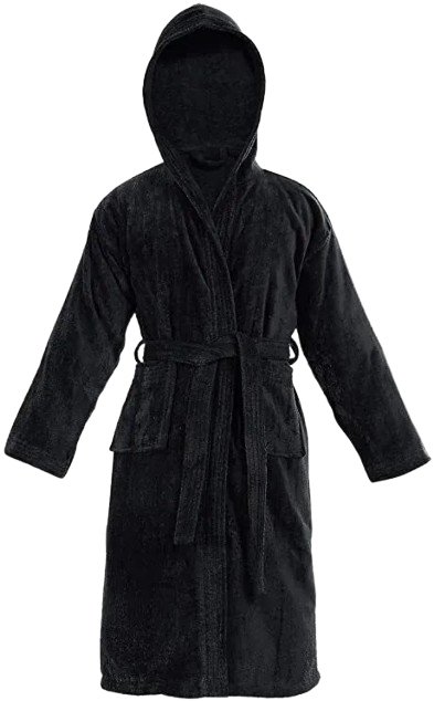 Cotton Hooded Thick Bathrobe Towelling Mens & Ladies Bath Robe Dressing Gown