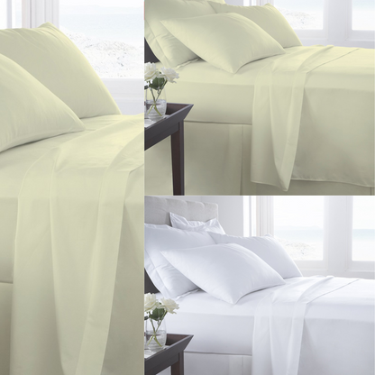 400 Thread Egyptian Cotton Satin Hotel Quality Fitted Sheets Flat Sheets Pillow