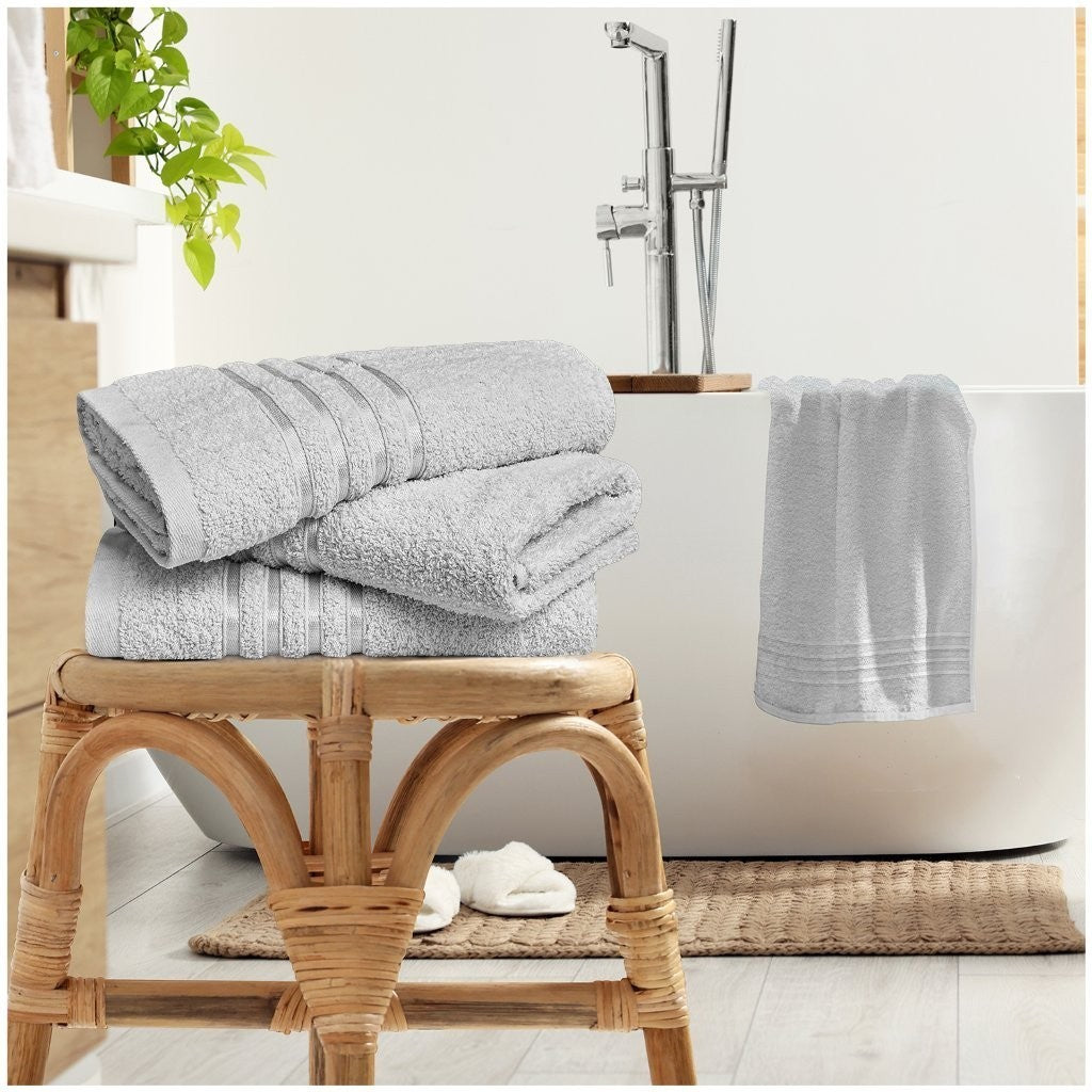 Luxury Hand Towel & Bath Sheet Super Soft 100% Cotton Quickly Dry Estrella Strip