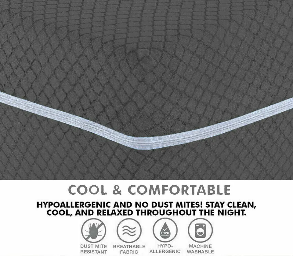 Zipped Mattress Cover Protector ANTI BED BUG Total Encasement Double & King Size