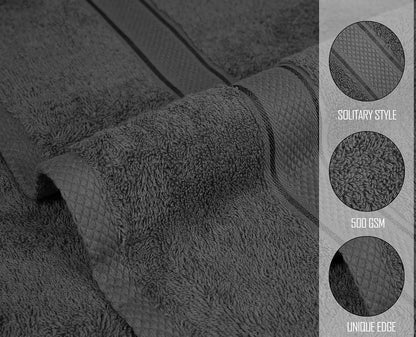 Close up of soft ring spun cotton bath towel weave