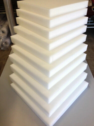 High Density Foam Sheets Cushions Seat Pads CUT To ANY size Upholstery Foam