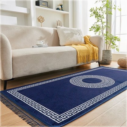 Greek Long Hallway Runner Rug Non Slip Bedroom Carpet Washable Kitchen Floor Mat