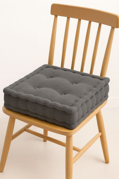 Booster Seat Cushion 45x45x10cm Plush Fleece Chair Height Raiser Support Comfort
