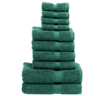 10pcs Bale Set Face Hand Bath Towels 100% Egyptian Cotton Bathroom Towel Sets