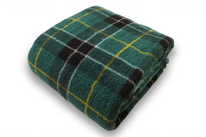 Xmas Tartan Check Teddy Fleece Duvet Cover Set Super Soft Thermal Warm Bedding