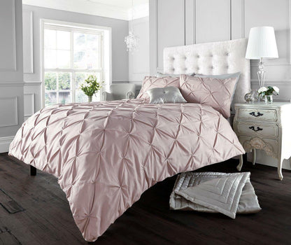 Pintuck Bedding Set Duvet Cover Single Double Super King Size Quilt Quilt Ruched