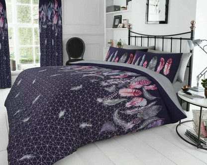 Feathers Dream Catcher Duvet Cover Sets Soft Quilt Cover Bedding Sets / Curtains