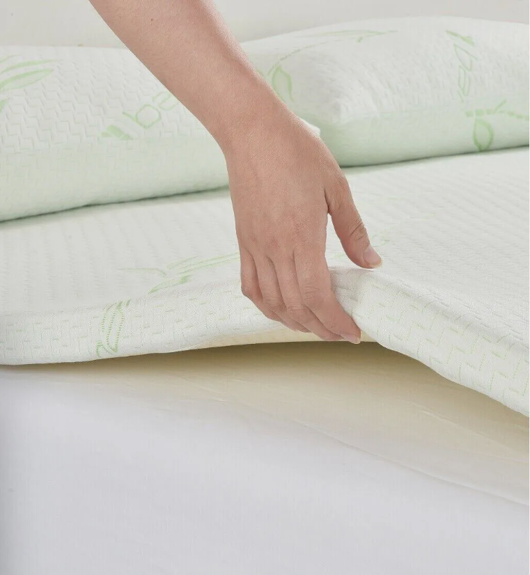 Bamboo Mattress Topper Memory Foam Mattress 2cm & 4cm Thick All Size Available