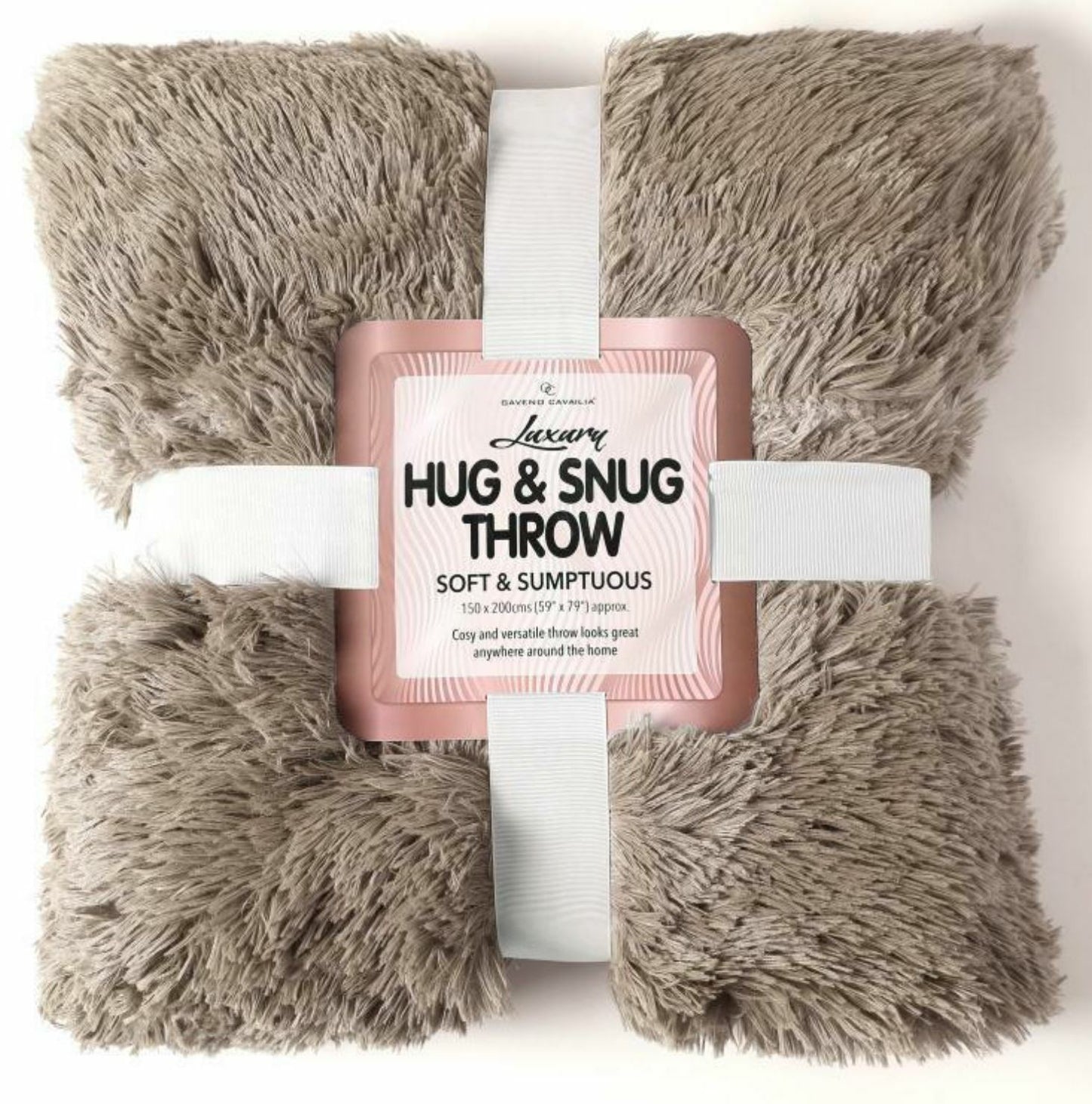 HUG & SNUG THROW LUXURY WARM COSY SOFT SOFA BED MINK FLUFFY FUR BLANKET DOUBLE