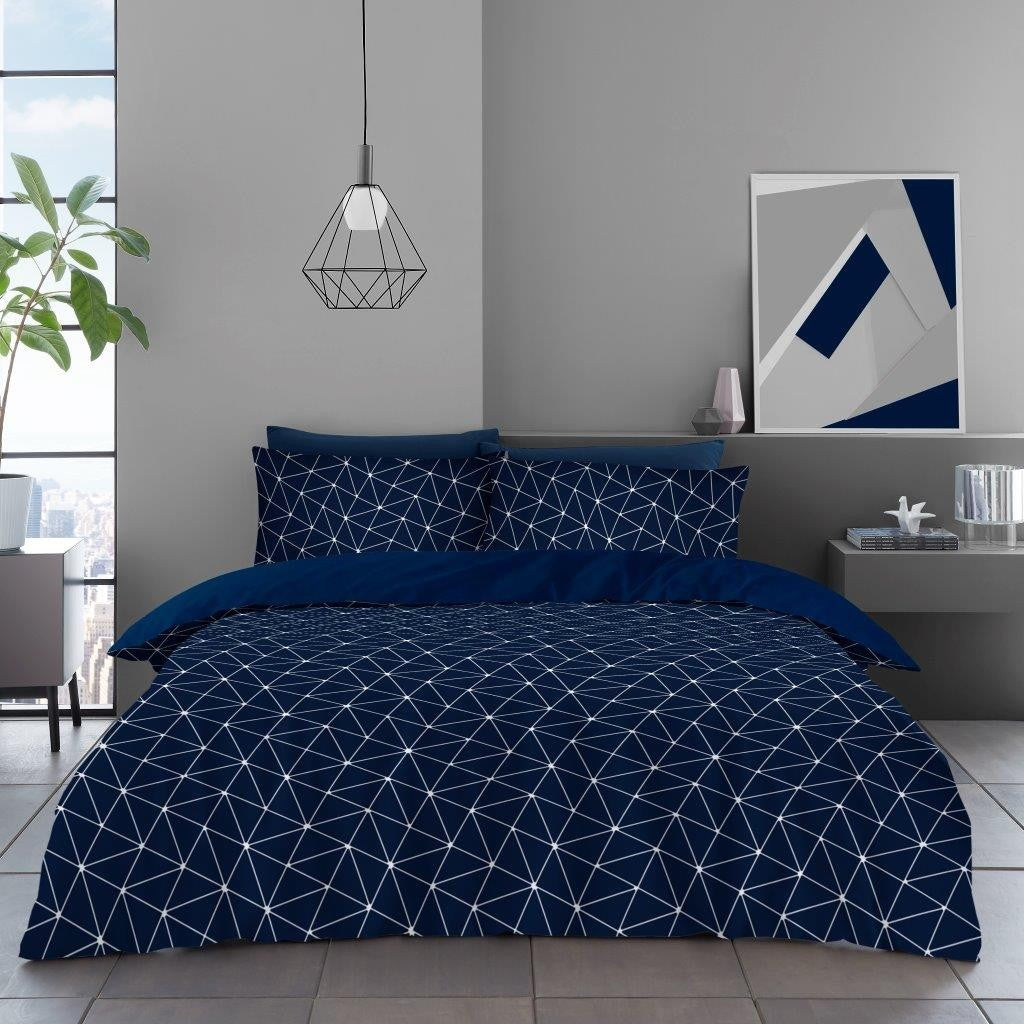 Reversible Microfibe Duvet Cover Quilt Cover Single Double King Size Bedding Set