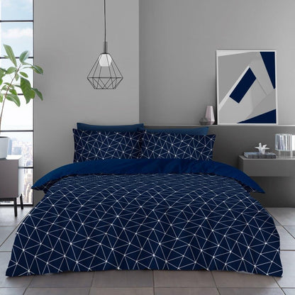 Reversible Microfibe Duvet Cover Quilt Cover Single Double King Size Bedding Set