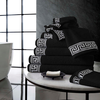 Greek Key Style 100% Egyptian Cotton Towels Sets Bath Sheets Jumbo Sheets Hotel