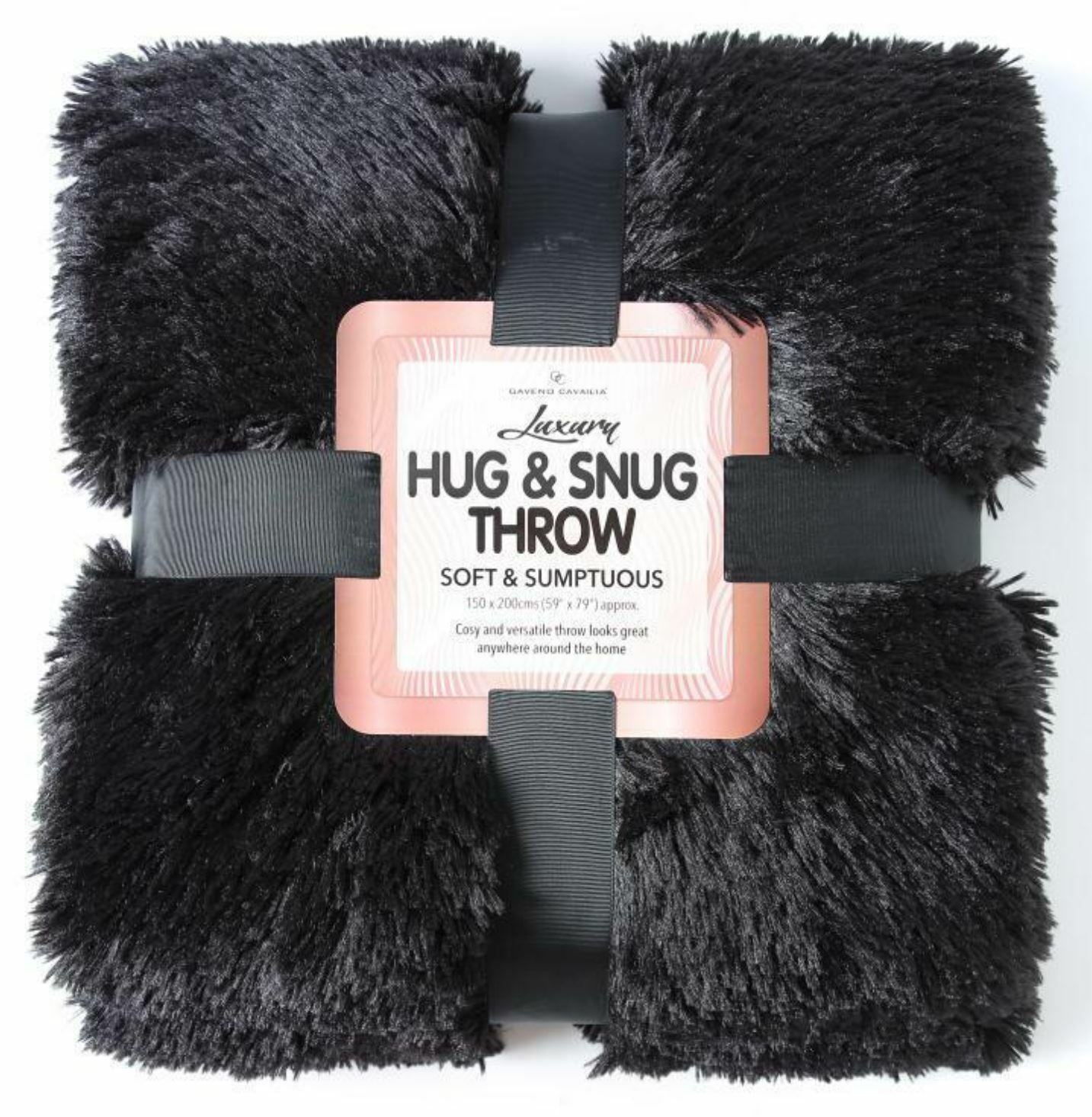 HUG & SNUG THROW LUXURY WARM COSY SOFT SOFA BED MINK FLUFFY FUR BLANKET DOUBLE