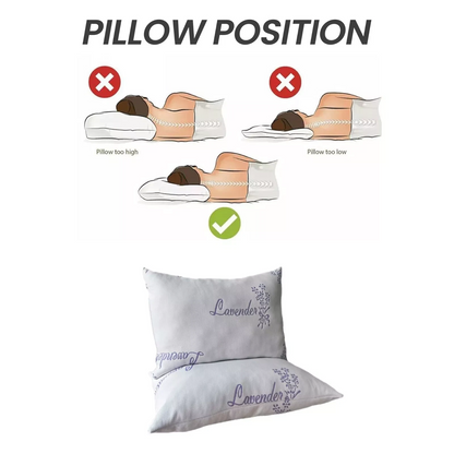 Hotel Quality One Pillow Lavender Scented, Copper Infused Memory Foam, Ice Cool