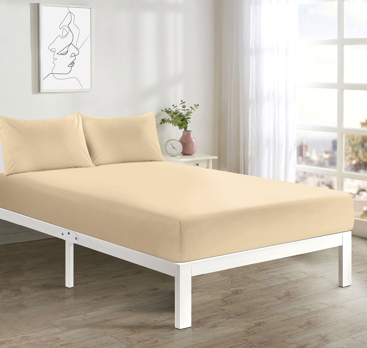 Ultra Soft  Fitted Sheet Bed Sheet 40cm Extra Deep Single Double King all Sizes