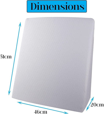 Wedge Pillow Orthopaedic Bed Support Cushion Back Leg Rest Foam Removable Cover0