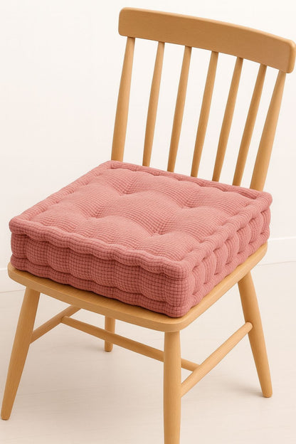 Booster Seat Cushion 45x45x10cm Plush Fleece Chair Height Raiser Support Comfort