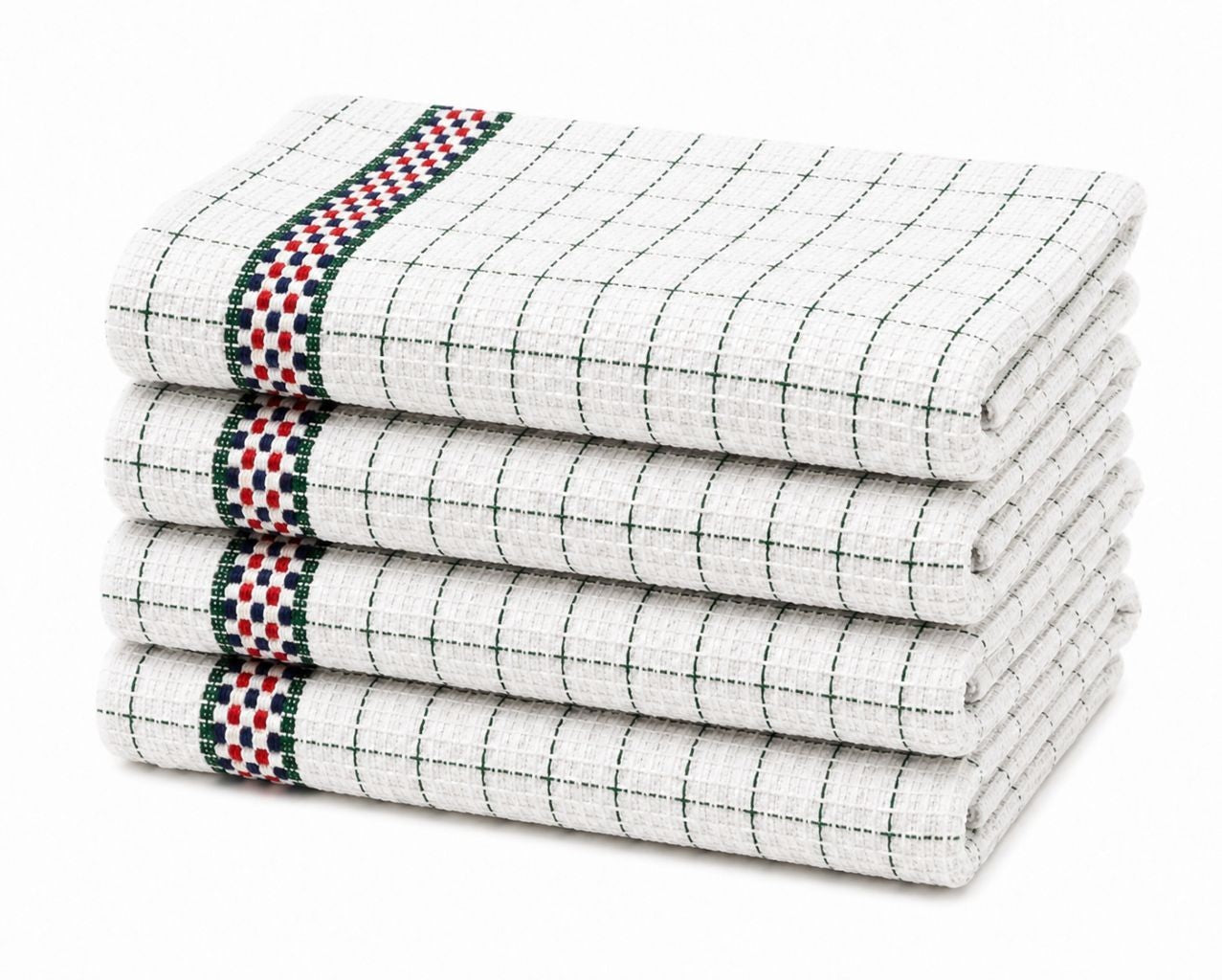 PACK OF 8 TEA TOWELS HAWAI 100% COTTON KITCHEN LUXURY TOWEL CHECK DESIGN