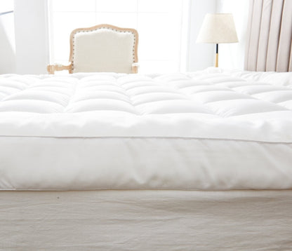 4" Inch Deep Luxury Hotel Quality Gel Microfiber Mattress Topper 10cm All Sizes