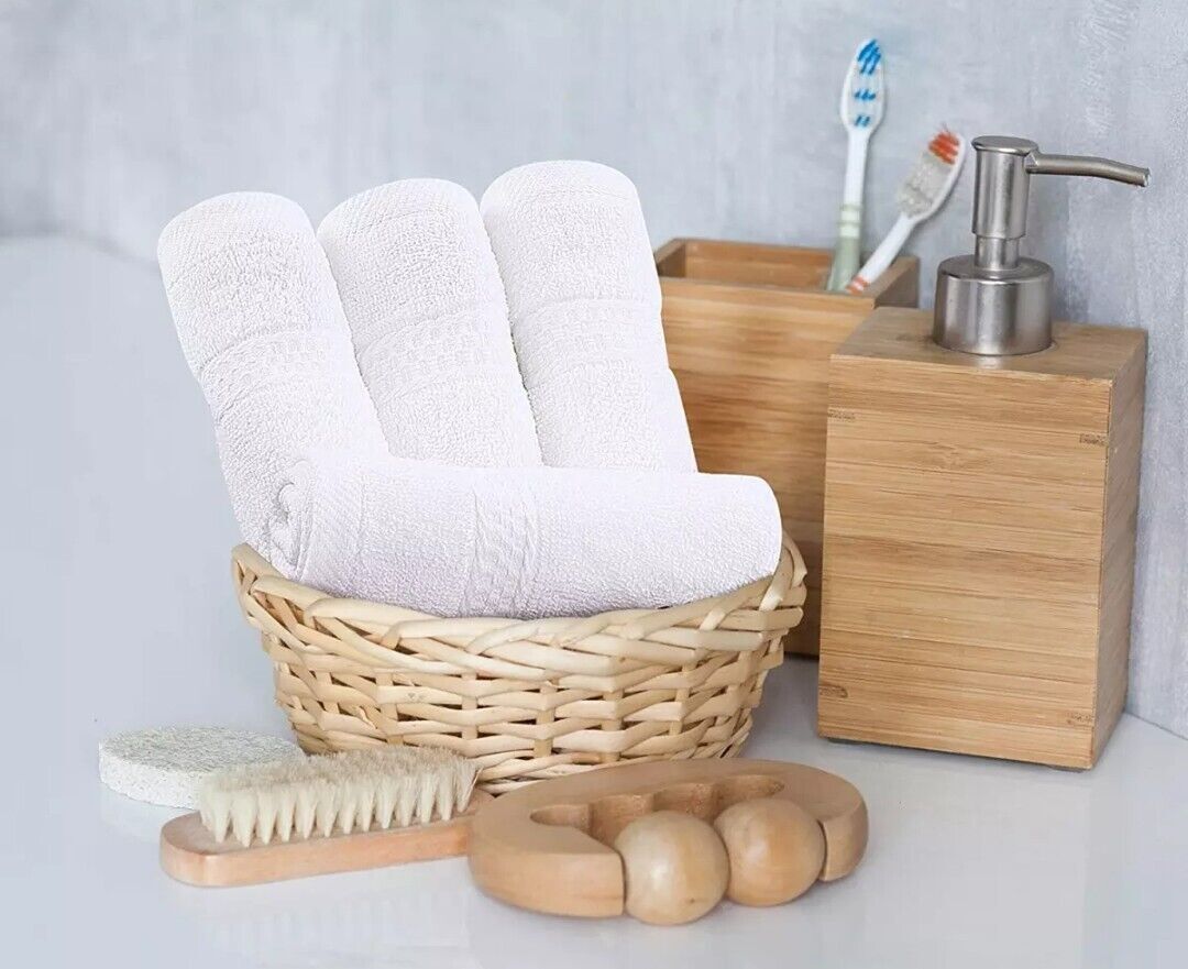 10pcs Bale Set Face Hand Bath Towels 100% Egyptian Cotton Bathroom Towel Sets