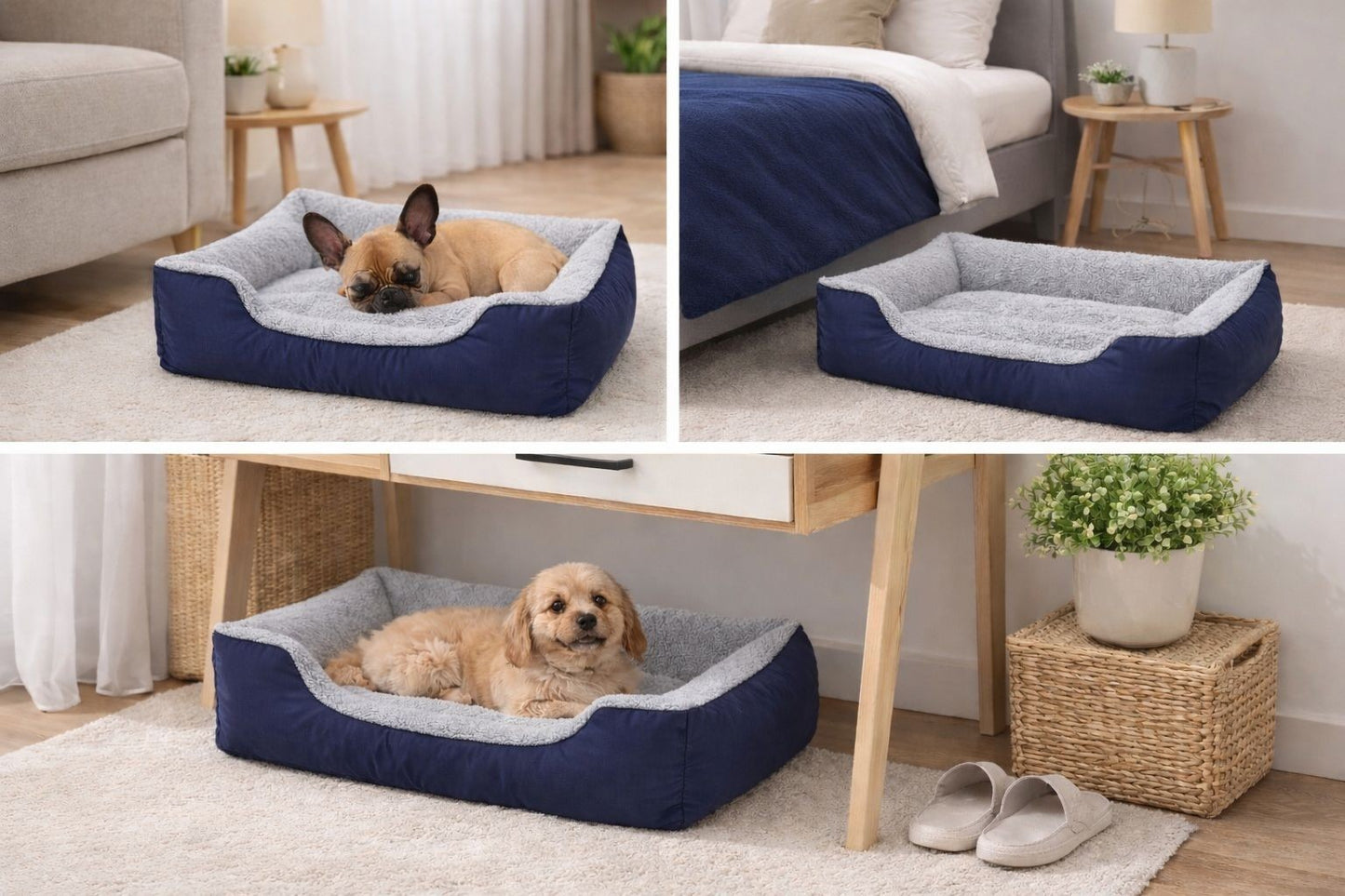 Cat Dog Bed Cat Bed Soft Washable Puppy Cushion Warm Pet Basket 6 Size Available