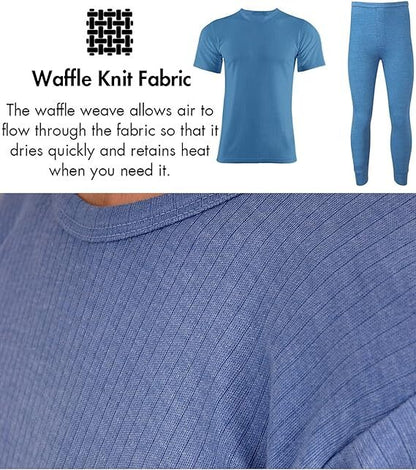2 Full Set Mens Thermal Underwear Half Sleeve Vest Top Bottom Long Johns