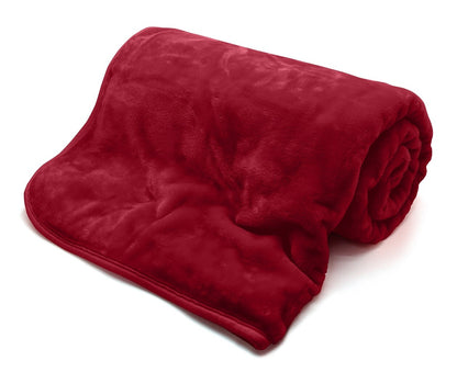 Plain Mink Throws Faux Fur Sofa Bed Warm Cuddle Blanket & Cushion Cover Beddings