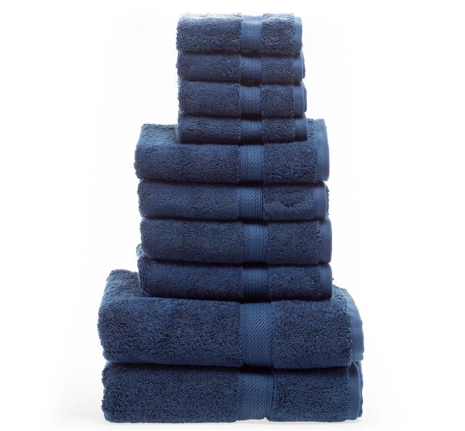 10pcs Bale Set Face Hand Bath Towels 100% Egyptian Cotton Bathroom Towel Sets