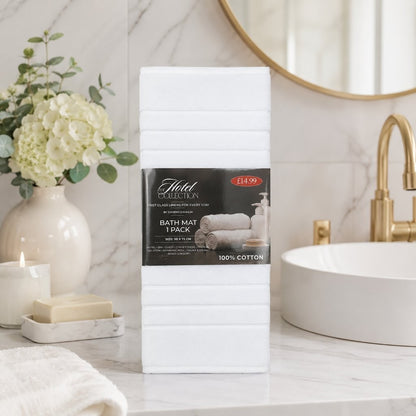 Complete coordinated bathroom towel set in a modern en-suite