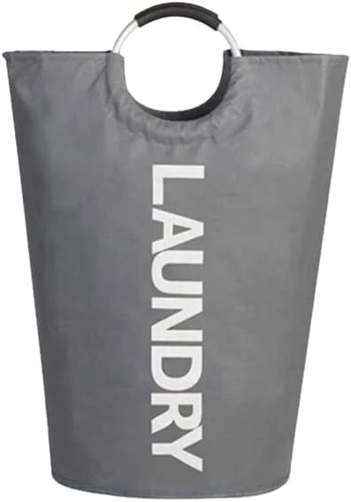 82L Foldable Fabric Laundry Basket Collapsible Clothes Hamper Bag Washing Bin