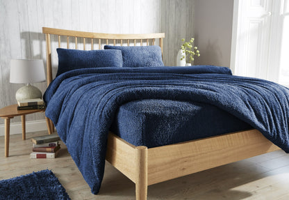 Teddy Fleece Bed Fitted Sheets & Pillowcase Warm Bed Linen Sheet Cuddle Beddings